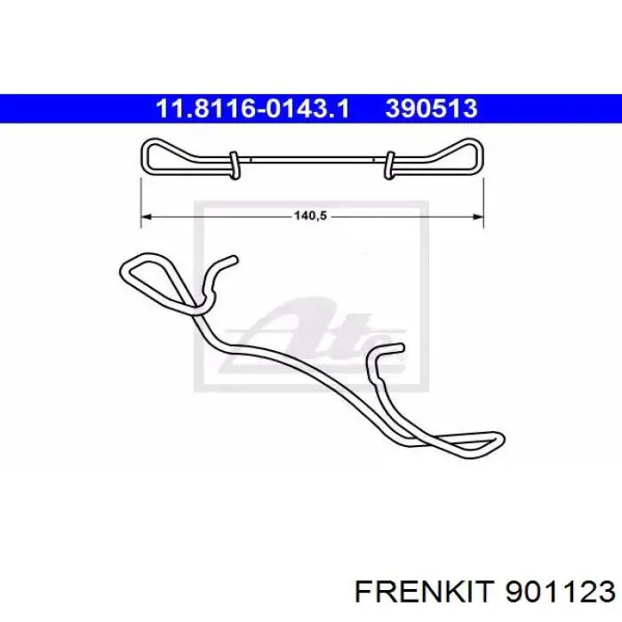 Sprężyna mocująca zacisku Frenkit 901123 cena, od 7,96 USD