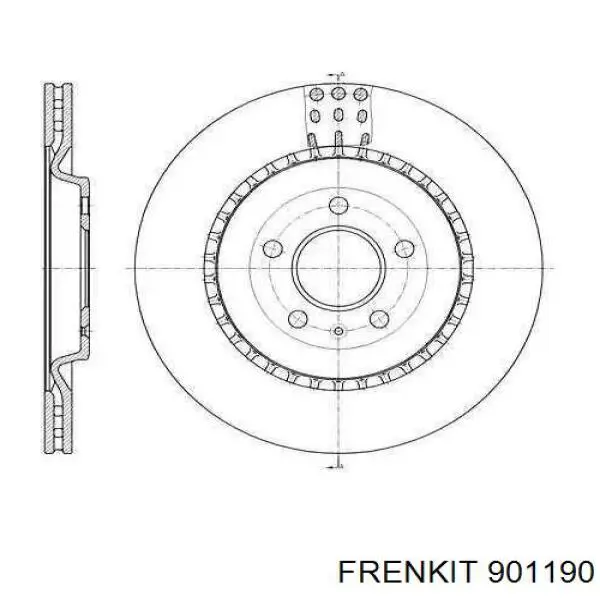 Zestaw naprawczy klocków hamulcowych Frenkit 901190 cena, od 11,30 USD