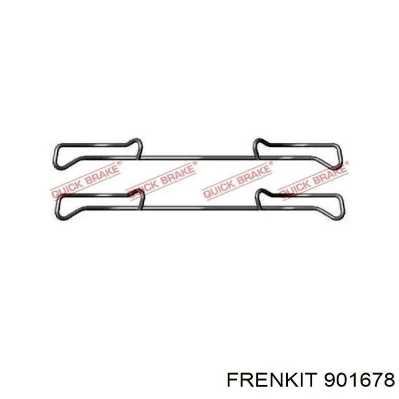 901678 Frenkit Zestaw sprężynek do mocowania klocków tarczowych przednich