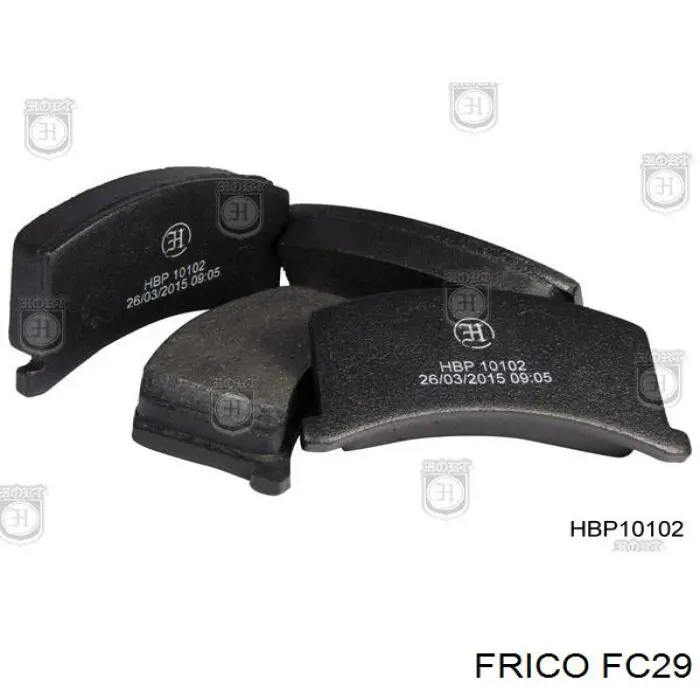 Klocki hamulcowe przednie tarczowe FSO 11023501090