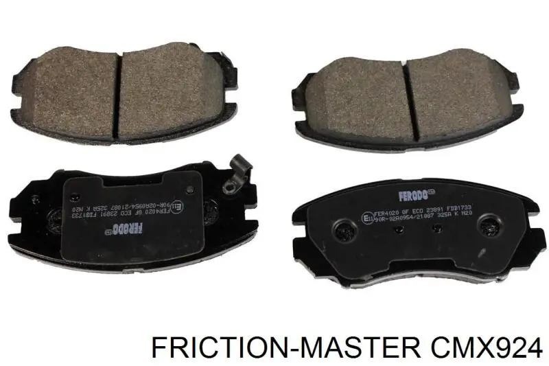 Do koszyka CMX924 Friction Master Klocki hamulcowe przednie tarczowe