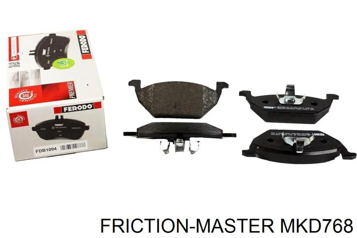 Klocki hamulcowe przednie tarczowe MKD768 Friction Master