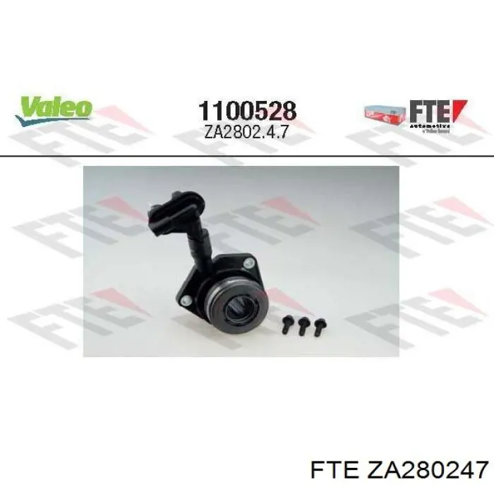 ZA280247 FTE Cylinder roboczy sprzęgła (wysprzęglik) w komplecie z łożyskiem wyciskowym