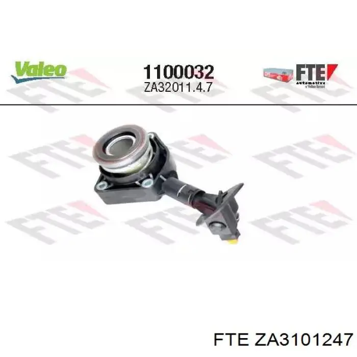 ZA3101247 FTE Cylinder roboczy sprzęgła (wysprzęglik) w komplecie z łożyskiem wyciskowym