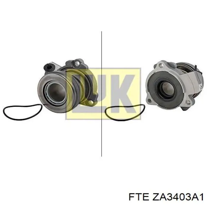 Cylinder roboczy sprzęgła (wysprzęglik) w komplecie z łożyskiem wyciskowym FTE ZA3403A1 cena, od 50,11 USD