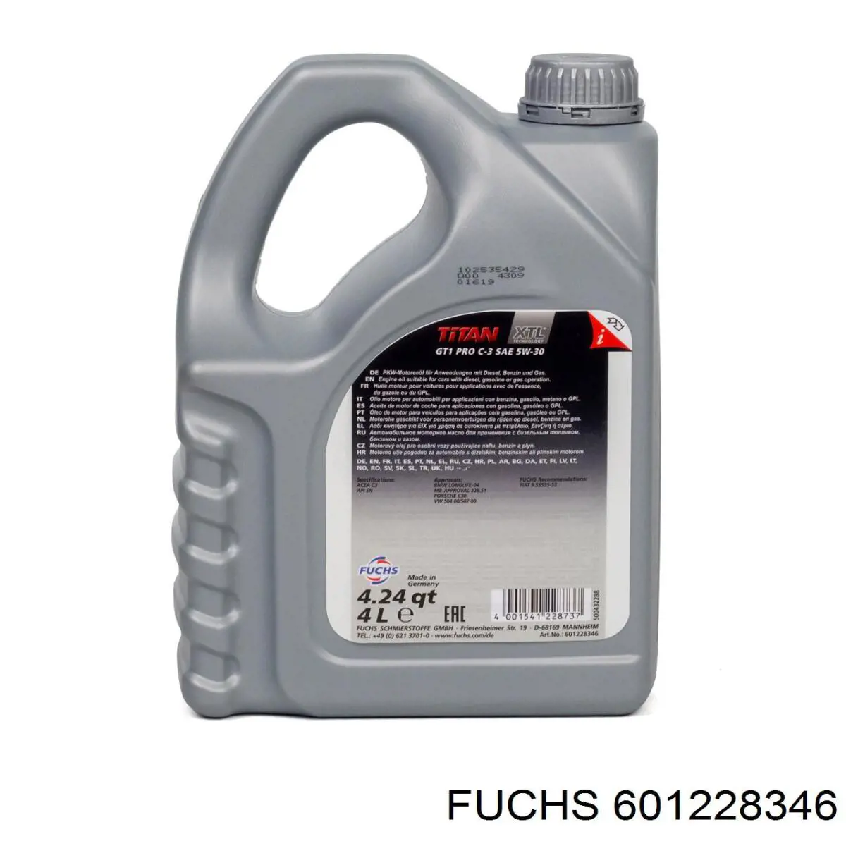 Olej do silnika 601228346 Fuchs