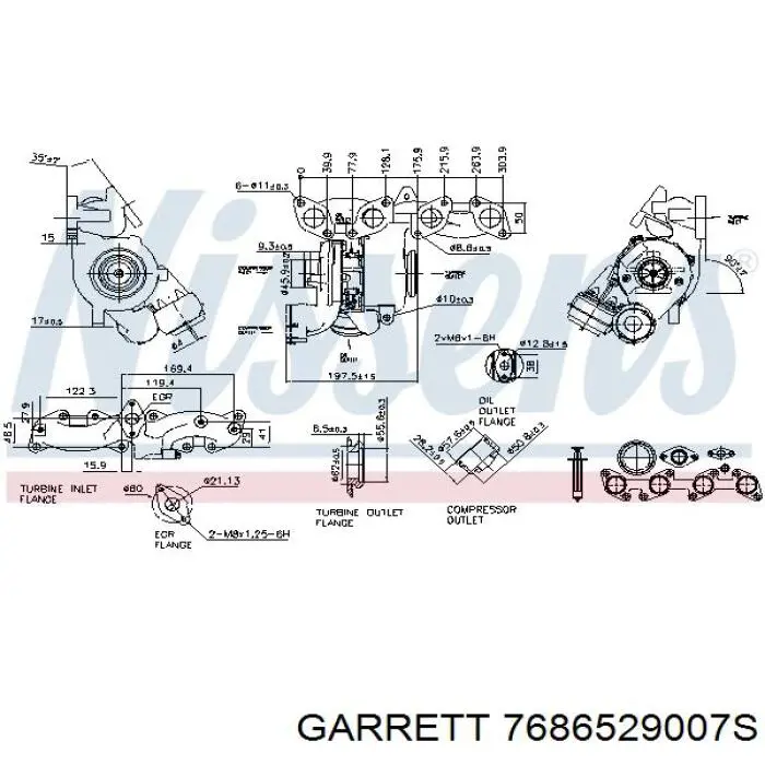 Turbina 7686529007S Garrett