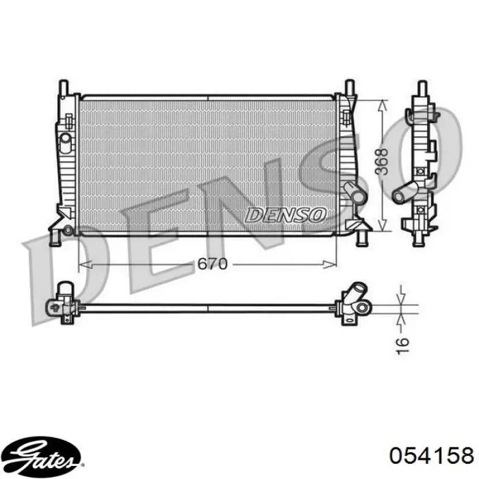 Do koszyka 1386719 Ford Przewód (króciec) chłodnicy górny