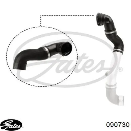 Przewód (króciec) intercoolera Gates 090730 cena, od 56,79 USD