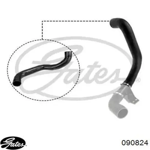 Przewód (króciec) intercoolera Gates 090824 cena, od 29,07 USD