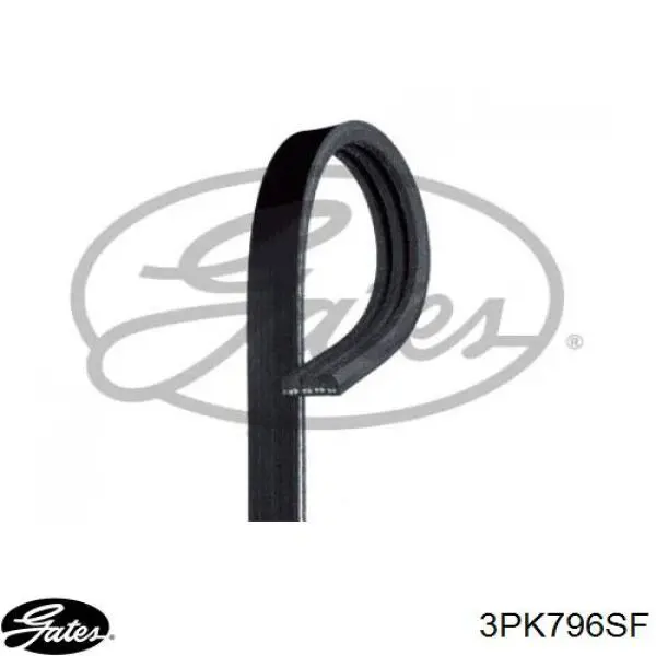 Pas napędowy mechanizmów Gates 3PK796SF cena, od 9,44 USD