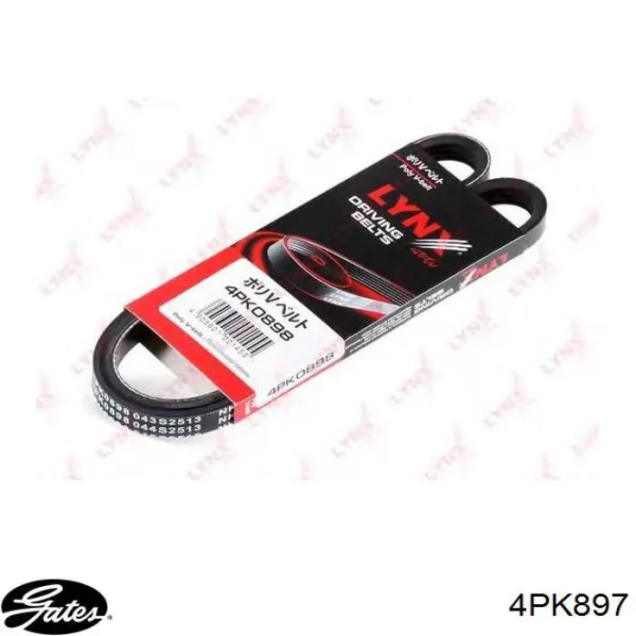 Pas napędowy mechanizmów Gates 4PK897 cena, od 7,86 USD