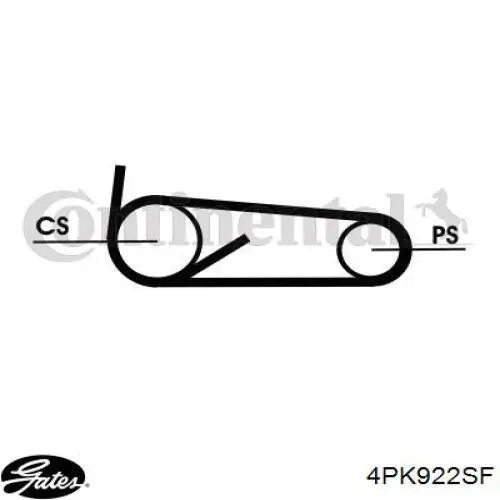 Do koszyka 4PK922SF Gates Pas napędowy mechanizmów