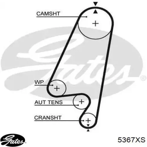 Pasek rozrządu Gates 5367XS cena, od 22,68 USD