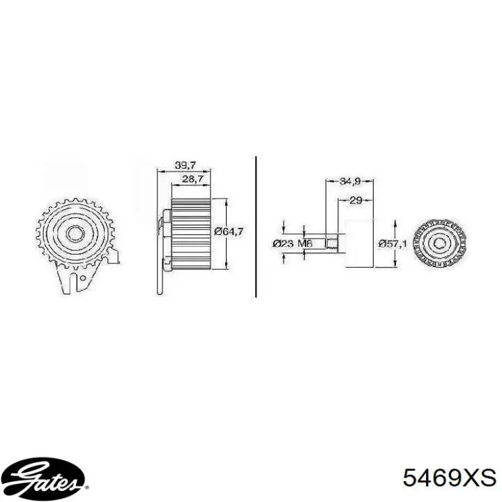 5469XS Gates Pasek rozrządu