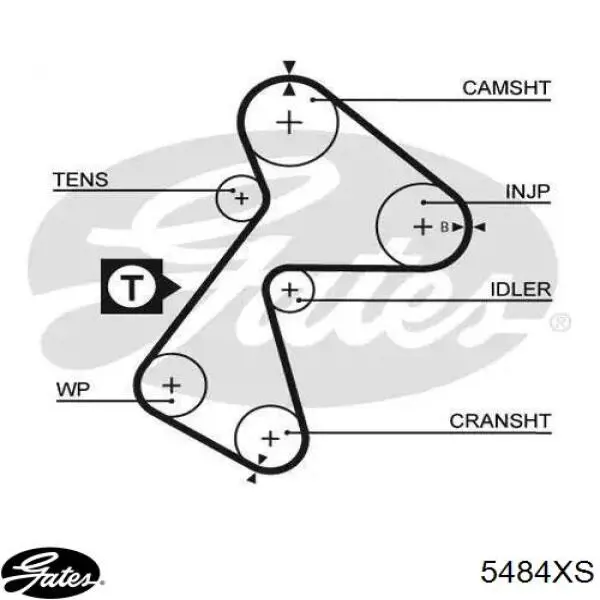 5484XS Gates Pasek rozrządu