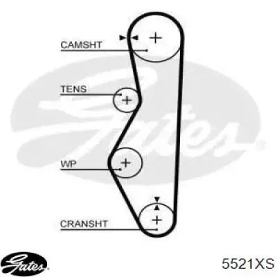 Do koszyka 5521XS Gates Pasek rozrządu