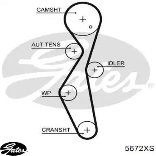 Pasek rozrządu Gates 5672XS cena, od 37,79 USD