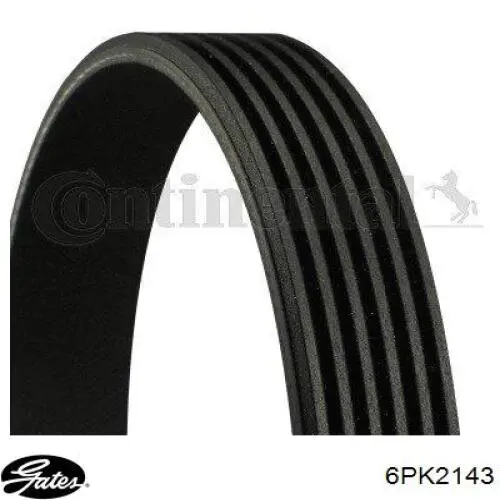 Pas napędowy mechanizmów Gates 6PK2143 cena, od 21,38 USD