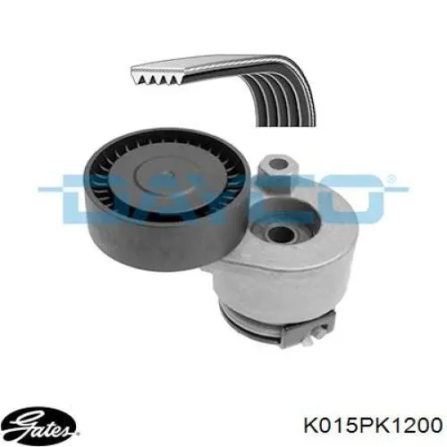 Do koszyka K015PK1200 Gates Pasek napędowy mechanizmów, zestaw