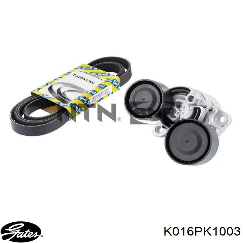 Do koszyka K016PK1003 Gates Pasek napędowy mechanizmów, zestaw