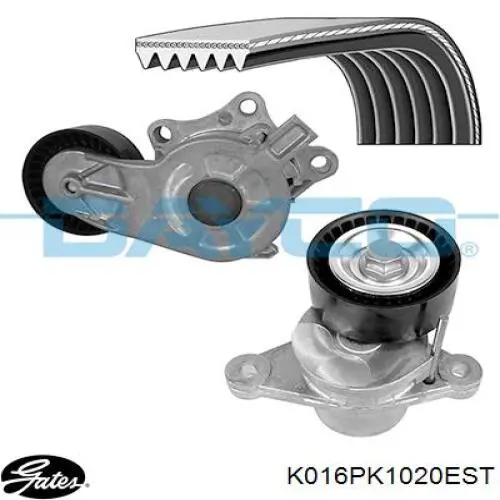 Do koszyka 1678169480 Peugeot/Citroen Pasek napędowy mechanizmów, zestaw