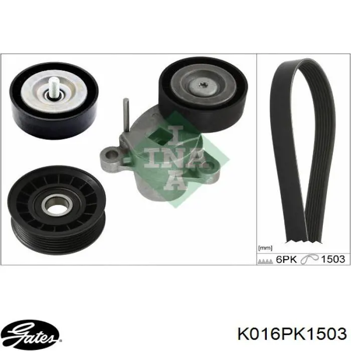 Pasek napędowy mechanizmów, zestaw Continental/Siemens 6PK1502EXTRAK1 cena, od 93,49 USD