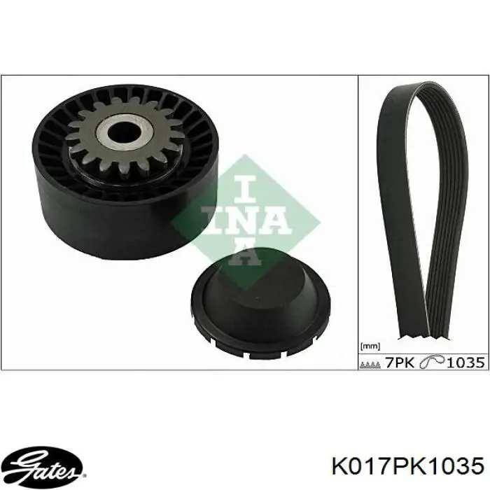 Do koszyka 8660004387 Renault (RVI) Pasek napędowy mechanizmów, zestaw
