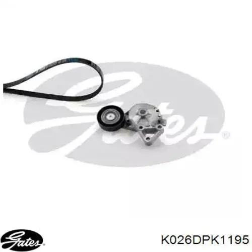 Pasek napędowy mechanizmów, zestaw Gates K026DPK1195 cena, od 78,01 USD