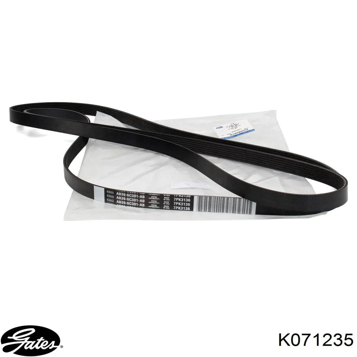 Pas napędowy mechanizmów Gates K071235 cena, od 39,18 USD