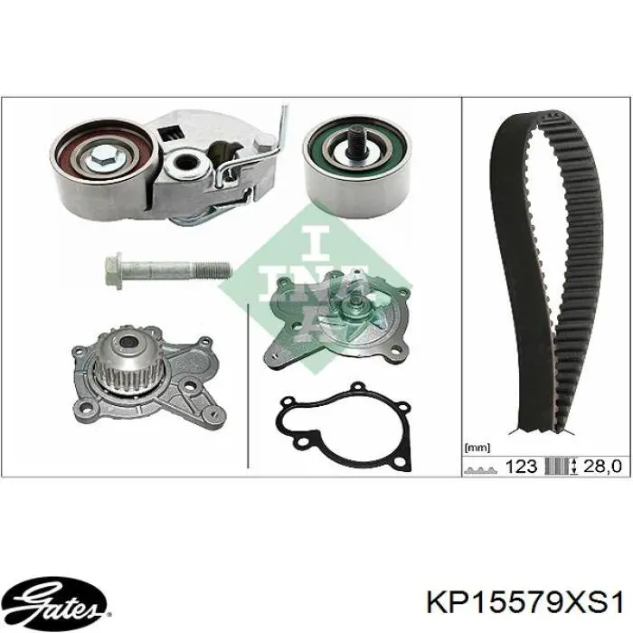 Pasek rozrządu, zestaw Gates KP15579XS1 cena, od 177,88 USD
