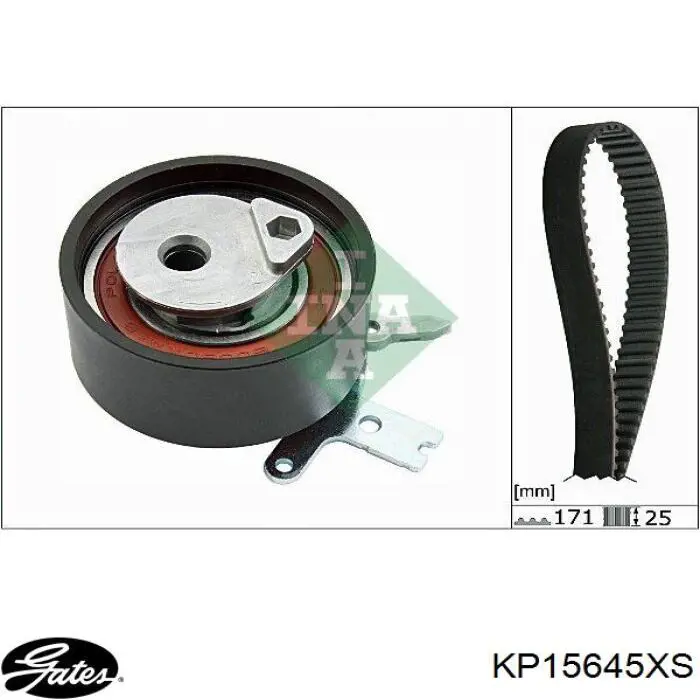 Pasek rozrządu, zestaw Gates KP15645XS cena, od 188,57 USD