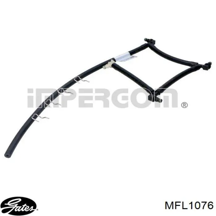 Rurka paliwa, zwrotna od wtryskiwaczy Gates MFL1076 cena, od 16,22 USD