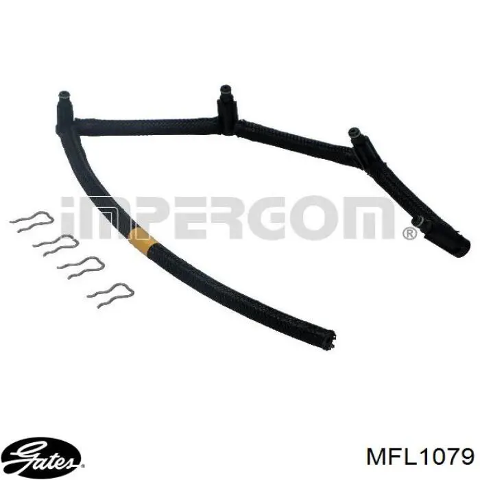 Rurka paliwa, zwrotna od wtryskiwaczy Gates MFL1079 cena, od 20,77 USD