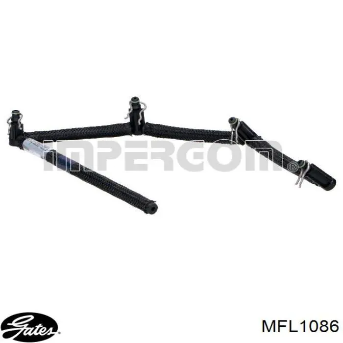 Rurka paliwa, zwrotna od wtryskiwaczy 9660777980 Peugeot/Citroen