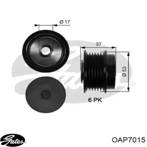 Koło pasowe alternatora Koyo WCPA67562AM cena, od 45,51 USD