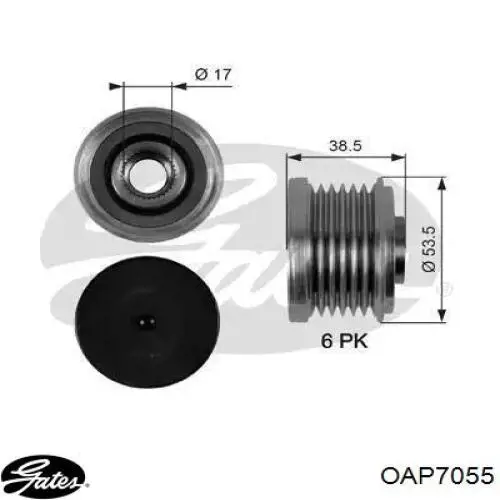 12317570152 BMW Koło pasowe alternatora