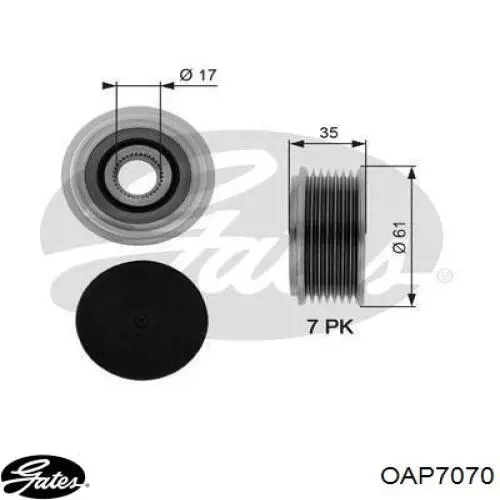 Koło pasowe alternatora 535008710 LUK