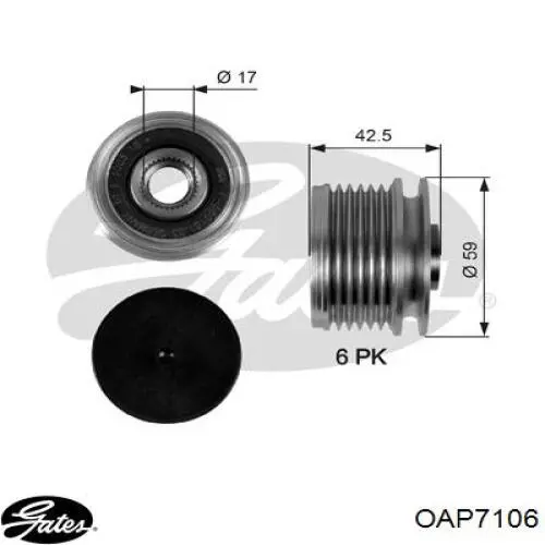 Do koszyka AP9025 Continental/Siemens Koło pasowe alternatora