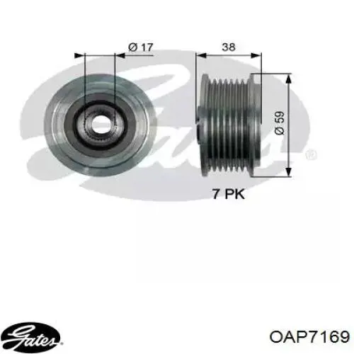 Do koszyka ADG06127 Blue Print Koło pasowe alternatora