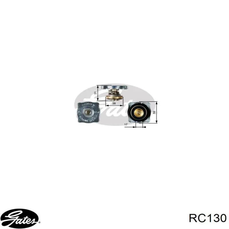 Pokrywa (korek) chłodnicy Gates RC130 cena, od 4,94 USD