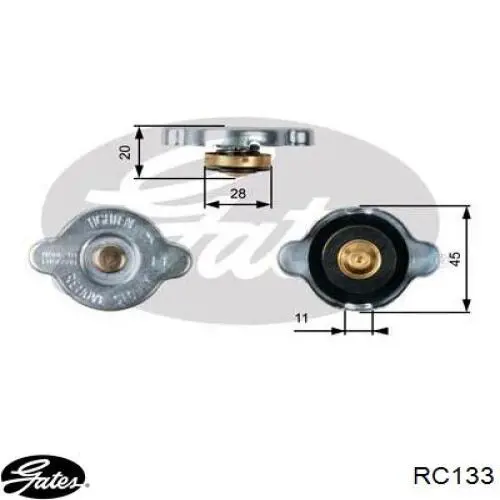 Do koszyka MR481252 Mitsubishi Pokrywa (korek) chłodnicy