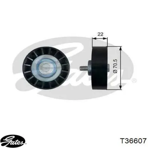 Rolka napinacza paska napędowego Gates T36607 cena, od 19,61 USD