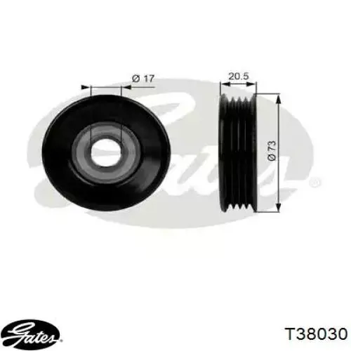 Rolka napinacza paska napędowego Gates T38030 cena, od 17,67 USD