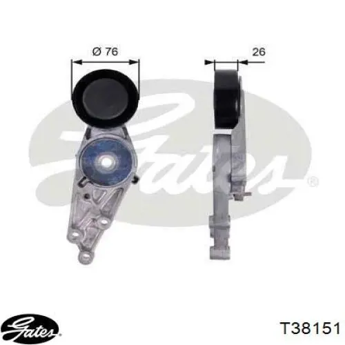 Do koszyka T38151 Gates Napinacz paska napędowego