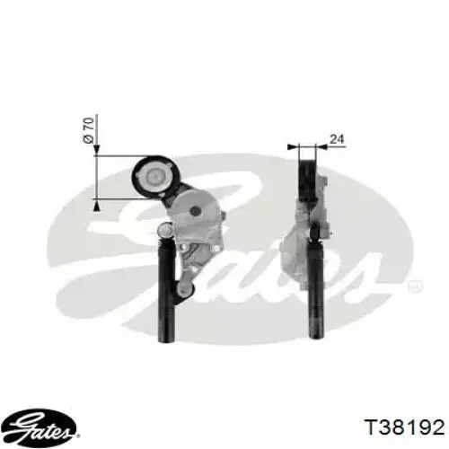 Napinacz paska napędowego Gates T38192 cena, od 23,55 USD