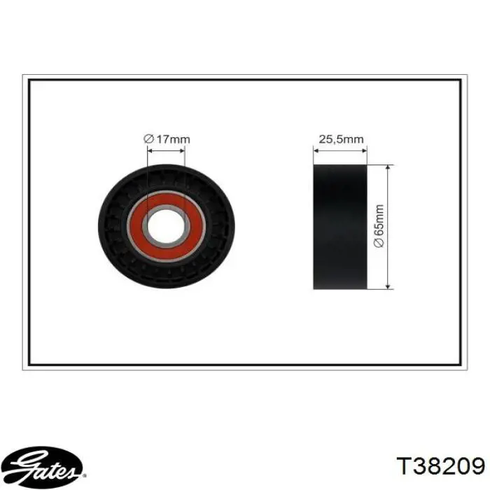 Do koszyka T38209 Gates Napinacz paska napędowego