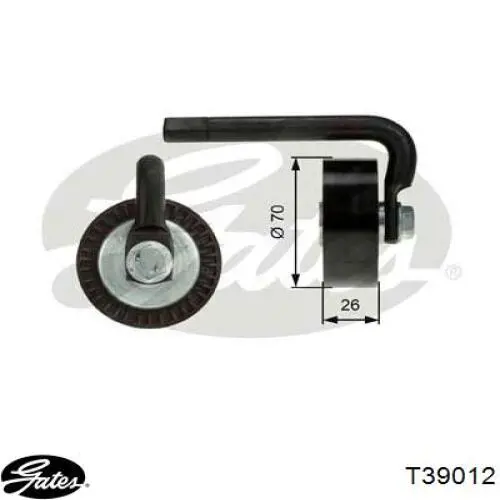 Rolka napinacza paska napędowego Gates T39012 cena, od 20,57 USD