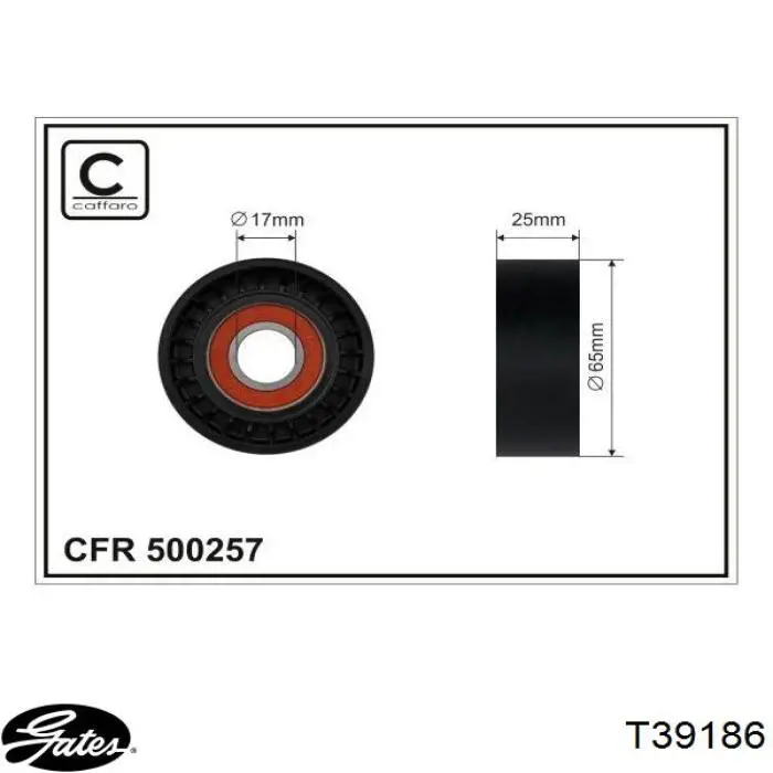 Napinacz paska napędowego Gates T39186 cena, od 56,04 USD