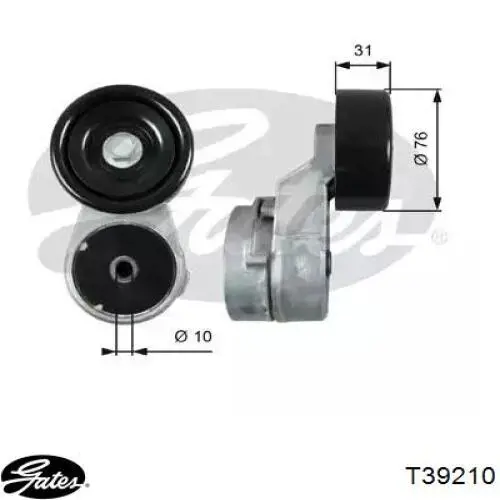 Do koszyka PSBB008 Parts-Mall Napinacz paska napędowego